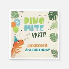 Dinosaurus Papieren servetten verjaardag Dino part