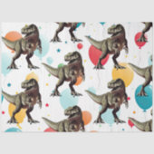 Dinosaurus Party Ballon Tissuepapier (Voorkant)