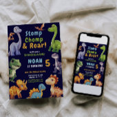 Dinosaurus Party uitnodiging