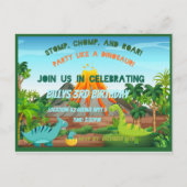 Dinosaurus Party uitnodiging (Voorkant)