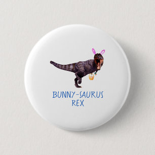 Dinosaurus Pasen Konijn T Rex Tyrannosaurus Grappi Ronde Button 5,7 Cm