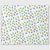Dinosaurus Patroon Cadeaupapier (Vlak)