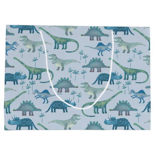 Dinosaurus Patroon Plezier Groot Cadeauzakje (Achterkant)