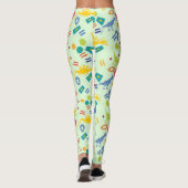 Dinosaurus Patterned Abstract Kleurrijk Leggings (Achterkant)