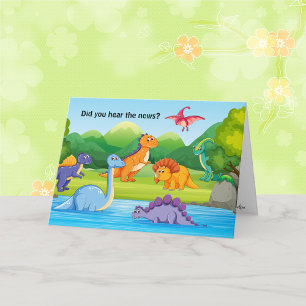 Dinosaurus Personaliseer Verjaardags Jongen Naam & Kaart