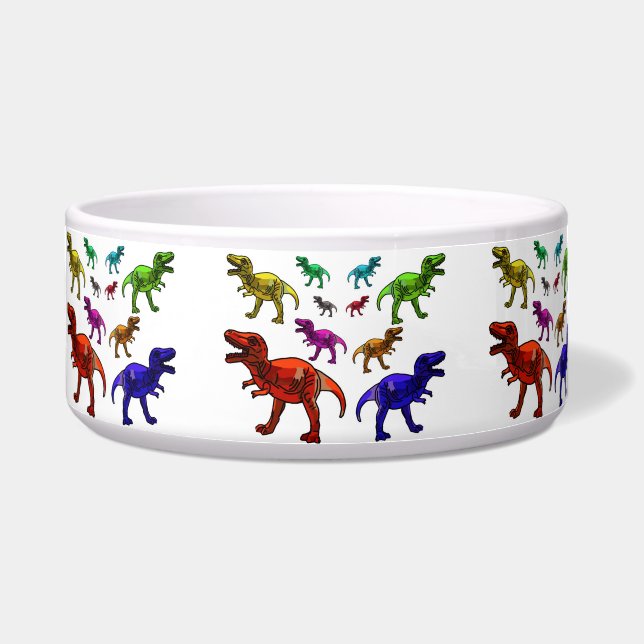 Dinosaurus Pet Bowl Voerbakje (Voorkant)