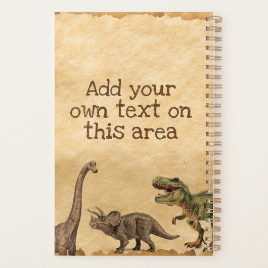 Dinosaurus Planner, T-rex Planner (Achterkant)