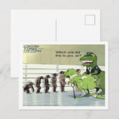 Dinosaurus politie lineup grappig briefkaart (Voorkant / Achterkant)