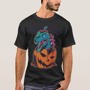 Dinosaurus pompoen Halloween Grappig kostuum Pullo T-shirt