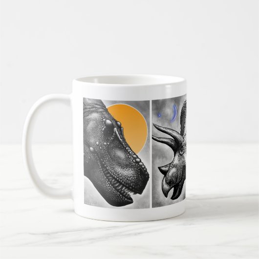 Dinosaurus Portretten Mok (Links)