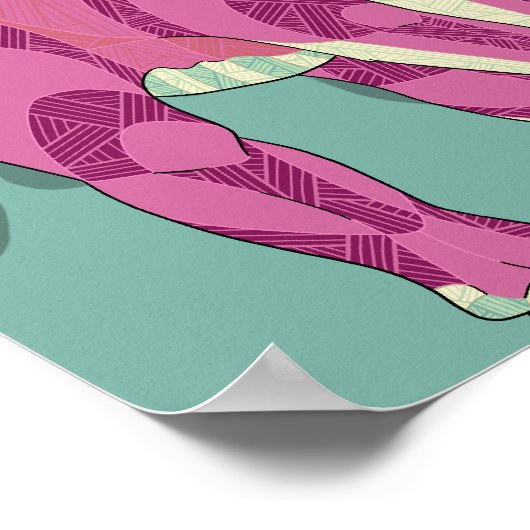 Dinosaurus poster - Diplodocus lady (Hoek)