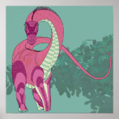 Dinosaurus poster - Diplodocus lady (Voorkant)