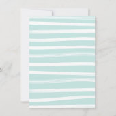 Dinosaurus Preggosaurus Baby Shower Jongens Uitnod Kaart (Achterkant)