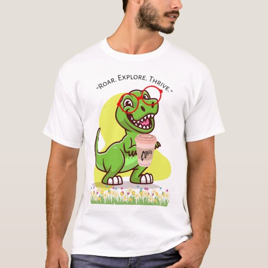 dinosaurus prehistorische citaten t-shirt (Voorkant)