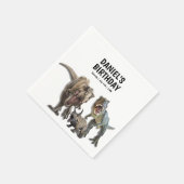 Dinosaurus Printable verjaardagsfeest, Dino Party Servet (Hoek)