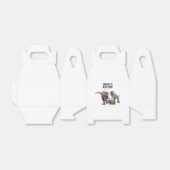 Dinosaurus Printable verjaardagsfeest, T rex Verja Bedankdoosjes (Uitgevouwen)