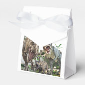 Dinosaurus Printable verjaardagsfeest, T rex Verja Bedankdoosjes (Voorkant Zijde)