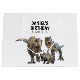 Dinosaurus Printbare verjaardagsfeestje, T rex Ver Groot Cadeauzakje
