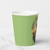 Dinosaurus rauw verjaardag papieren bekers (Rechts)