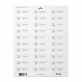 Dinosaurus Retouradreslabel Etiket (Full Sheet)