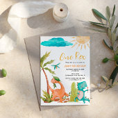 Dinosaurus Rex Een Uitnodiging Verjaardagsfeestje