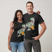 Dinosaurus Rex Mummy Enge Halloween Pompoen T-shirt (Unisex)