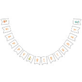 Dinosaurus Rex Verjaardagsfeestje Douche Bunting b Vlaggetjes (Alle)