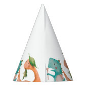 Dinosaurus Rex Verjaardagsfeestje Douche Feesthoedjes (Achterkant)