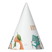 Dinosaurus Rex Verjaardagsfeestje Douche Feesthoedjes (Links)