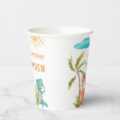 Dinosaurus Rex Verjaardagsfeestje Douche Papieren Bekers (Links)