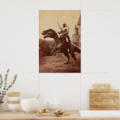 Dinosaurus Ridder Kunstprint Gotische Jurassische  Poster (Keuken)
