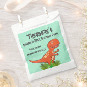 Dinosaurus Rock Verjaardagsfeest Bedankzakje (Geknipt)
