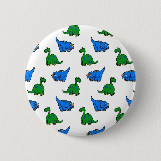 dinosaurus ronde button 5,7 cm (Voorkant)