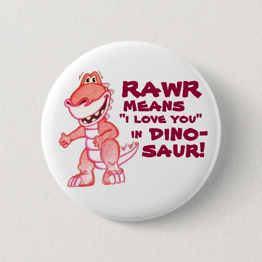 dinosaurus ronde button 5,7 cm (Voorkant)