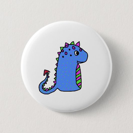 dinosaurus ronde button 5,7 cm (Voorkant)