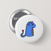 dinosaurus ronde button 5,7 cm (Voorkant /achterkant)