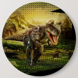 dinosaurus ronde button 6,0 cm