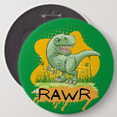 dinosaurus ronde button 6,0 cm (Voorkant /achterkant)