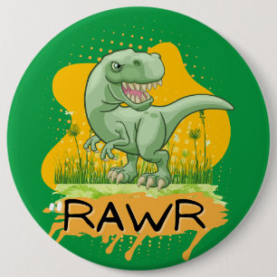 dinosaurus ronde button 6,0 cm