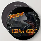 dinosaurus ronde button 6,0 cm (Voorkant /achterkant)