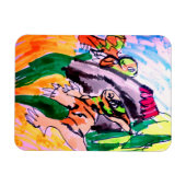 Dinosaurus rotsen  magneet (Horizontaal)
