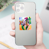 Dinosaurus rotsen  sticker (Telefoon)