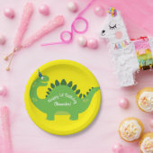 Dinosaurus Schattige 1e Verjaardag Borden Papieren Bordje (Feest)