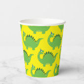 Dinosaurus Schattige 1e verjaardagsfeestje Kinder Papieren Bekers (Achterkant)