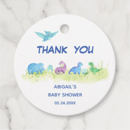 Dinosaurus Schattige Baby shower Dank u Bedankjes Labels