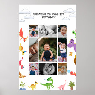 Dinosaurus / Schattige Dino Jongens Verjaardag  Poster