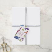 Dinosaurus Schattige Dino Kind Verjaardagsfeest Fa Cadeaulabel (Met Touw)