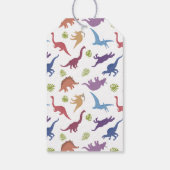 Dinosaurus Schattige Dino Kind Verjaardagsfeest Fa Cadeaulabel (Achterkant)