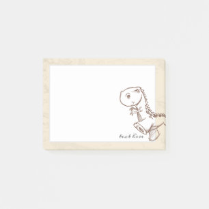 dinosaurus, schattige dinosaurus, stijl post-it® notes