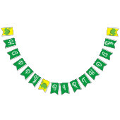 Dinosaurus Schattige Happy Birthday Bunting Banner (Alle)